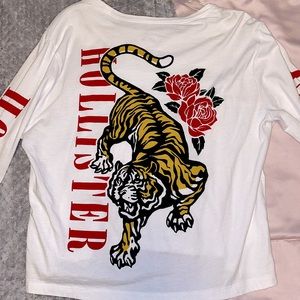 Hollister cropped long sleeve